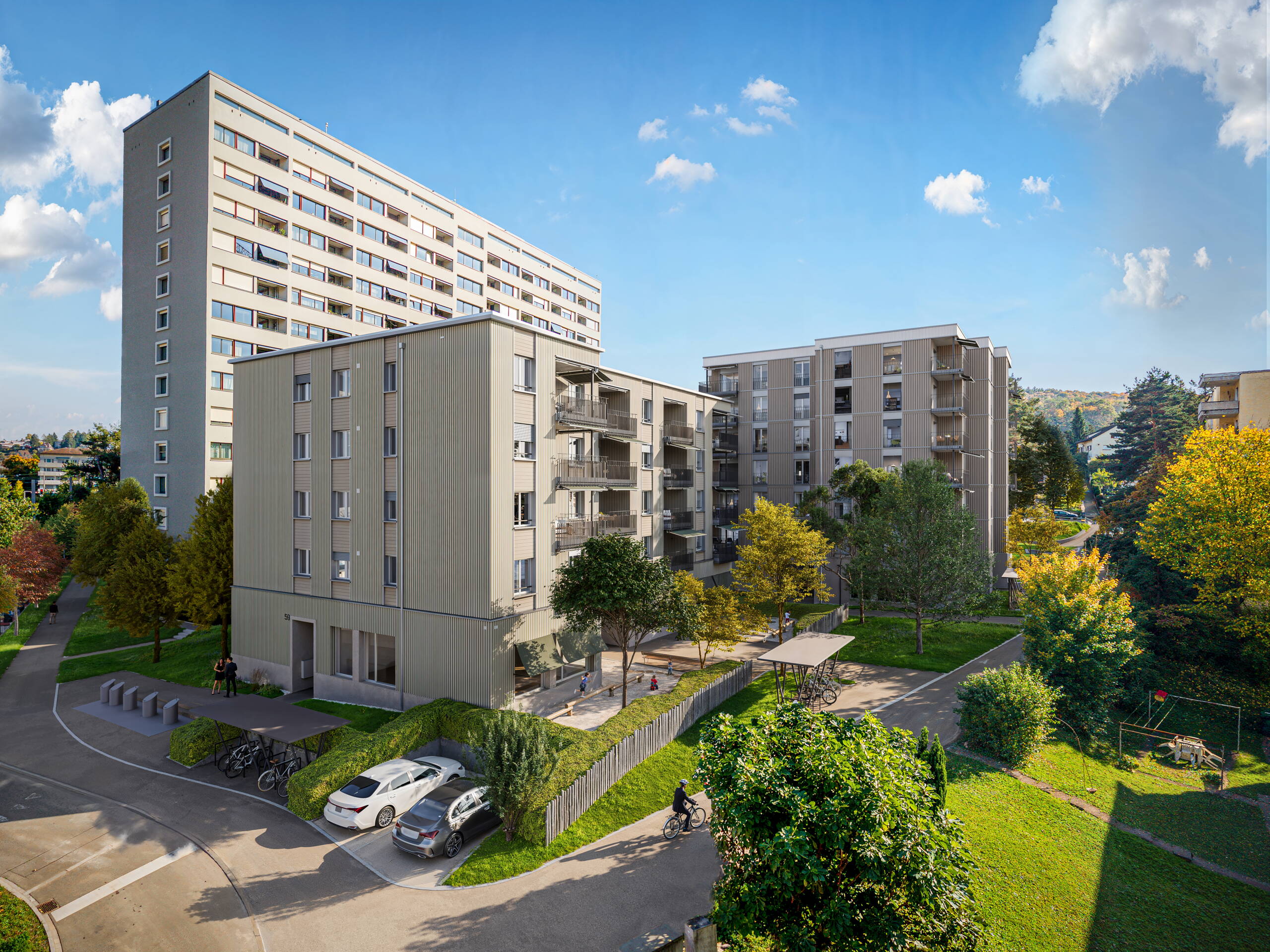 Kesslerplatz Besuchersicht West