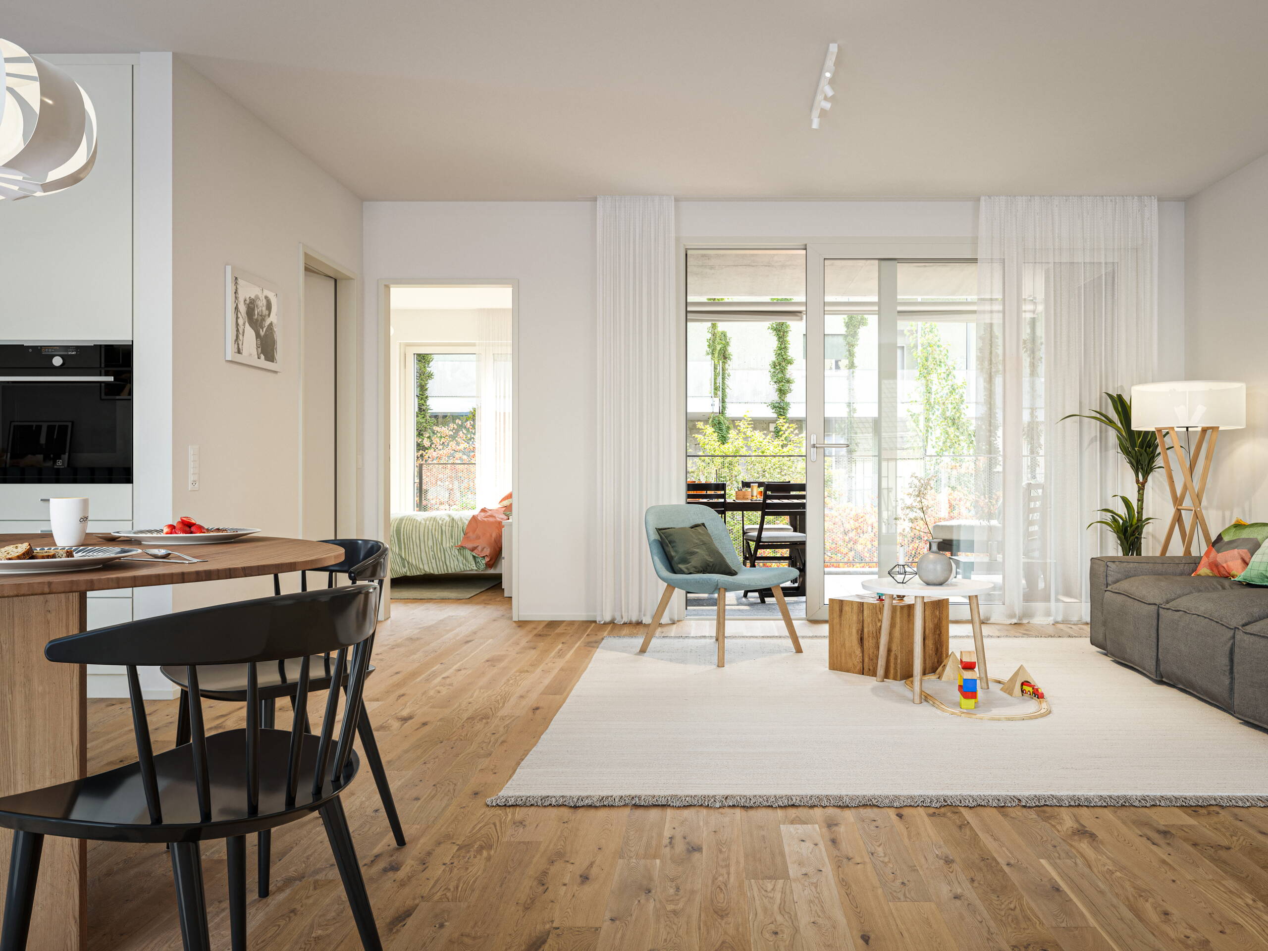 Kesslerplatz 3.5-Zimmer-Wohnung Wohnzimmer