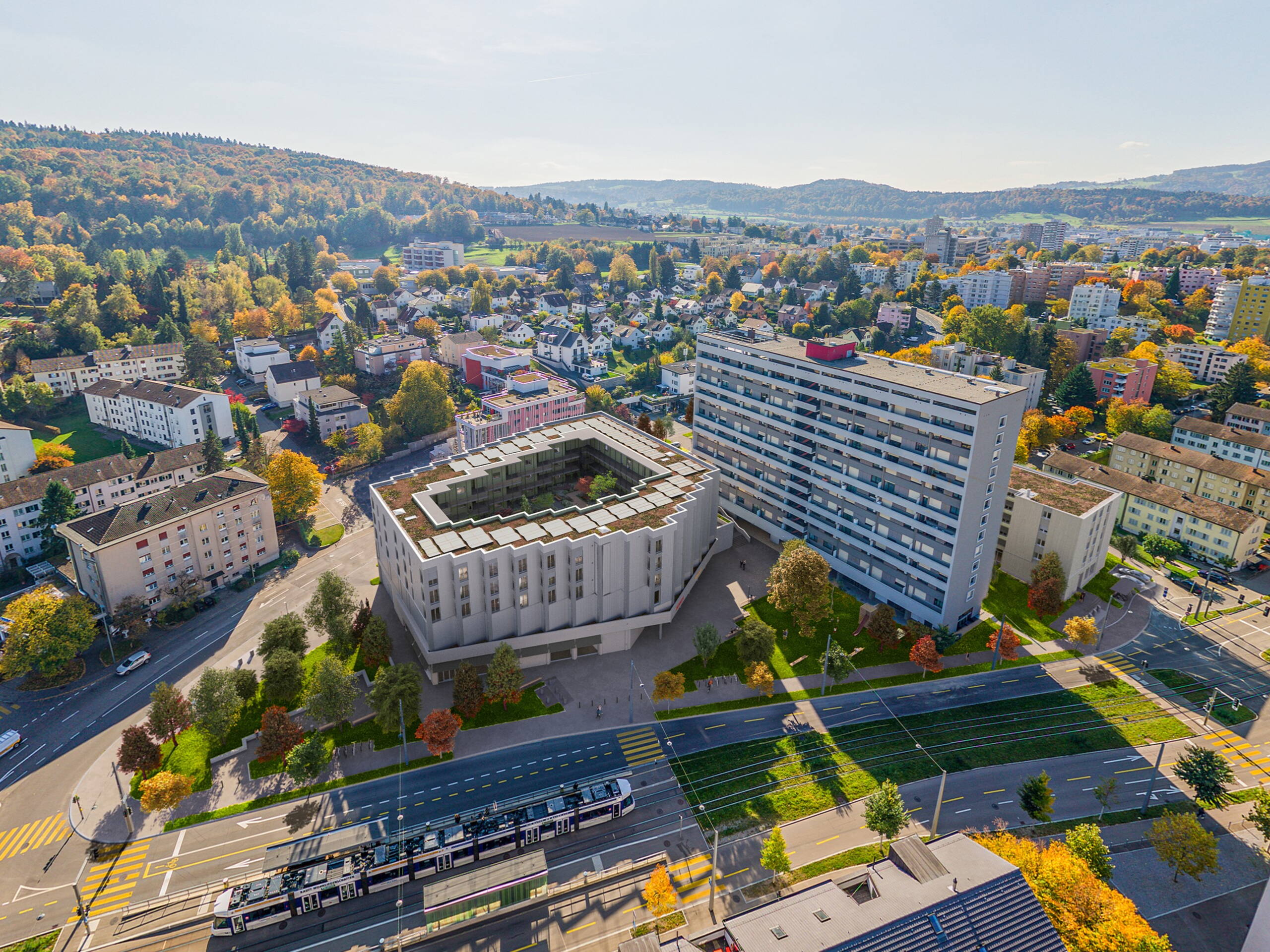 Kesslerplatz Vogelperspektive Nord